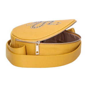 Borsa a spalla da donna - Modello Naomi - Vera pelle - 23.0 x 23.0 x 9.0 cm