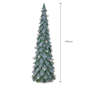 Cono natale con perline - Pezzi 1 - VERDE - Bianchi Dino SpA