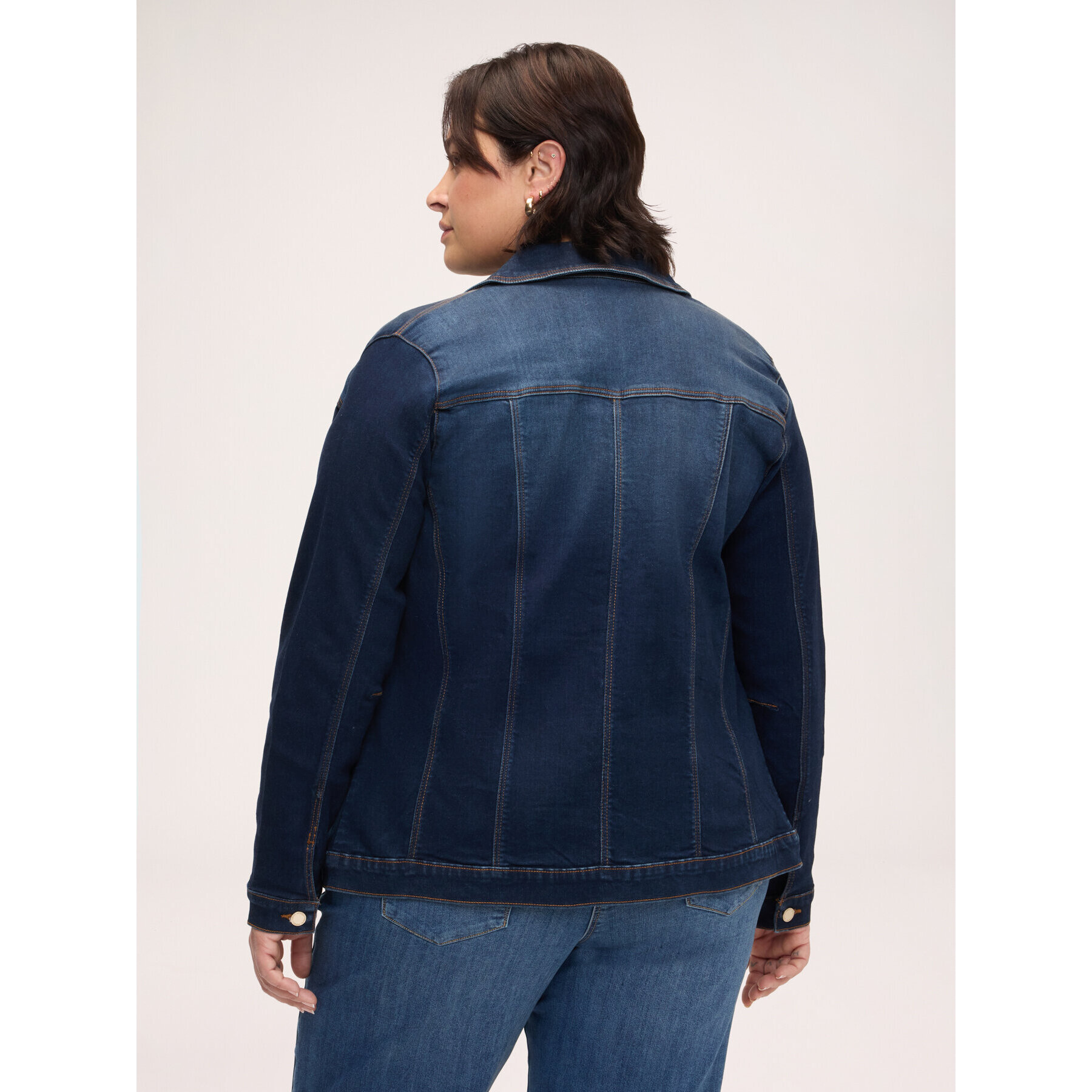 Fiorella Rubino - Giacca in denim con spilla floreale - Blu