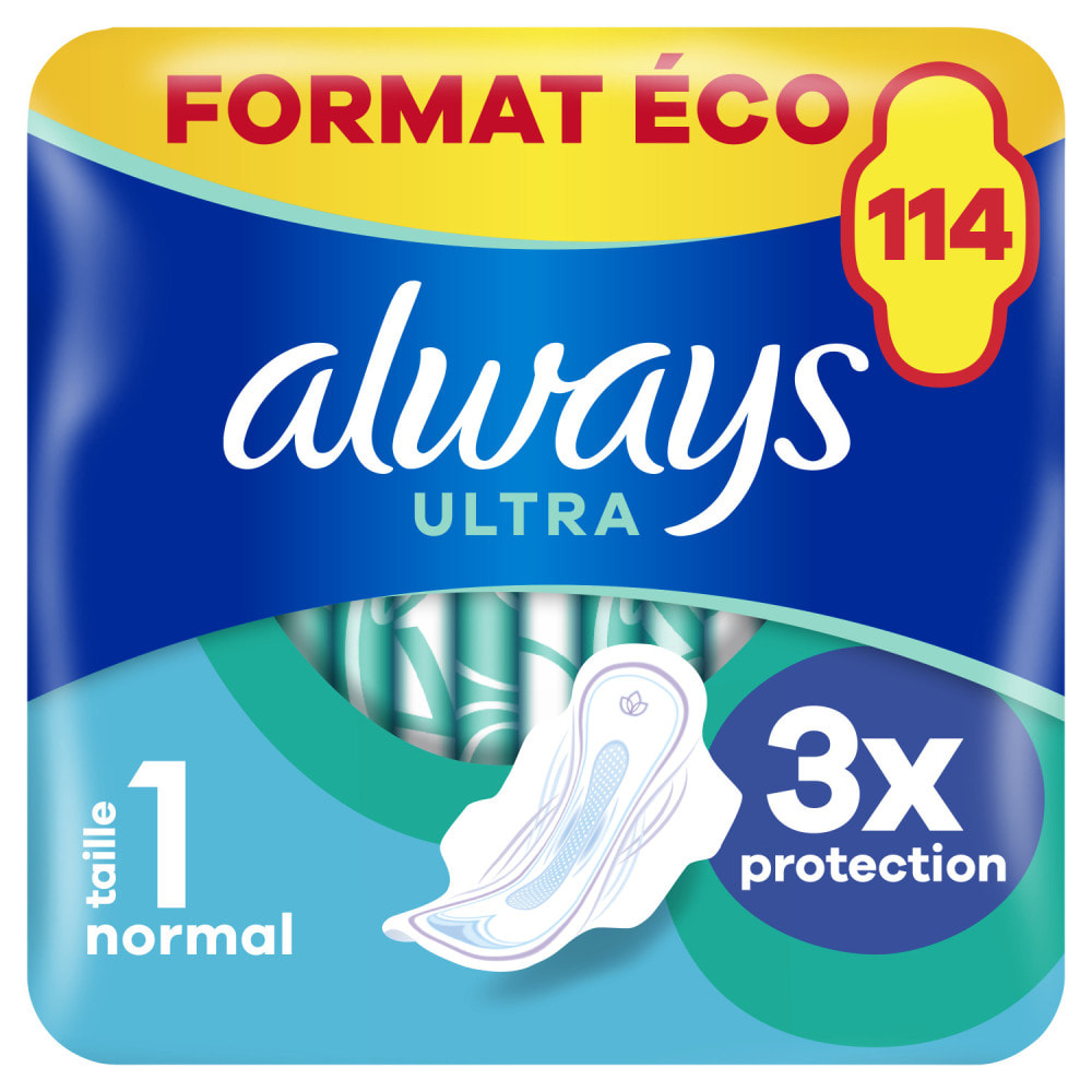 2x114 Serviettes Hygiéniques Always Ultra - Normal Plus