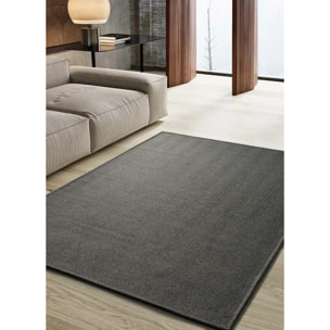 ESPIGA Alfombra lisa lavable en color antracita, varias medidas disponibles