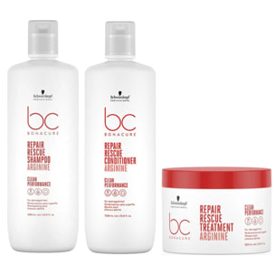 SCHWARZKOPF Kit BC Bonacure Repair Shampoo + Condiitioner 1000ml + Mask 500ml