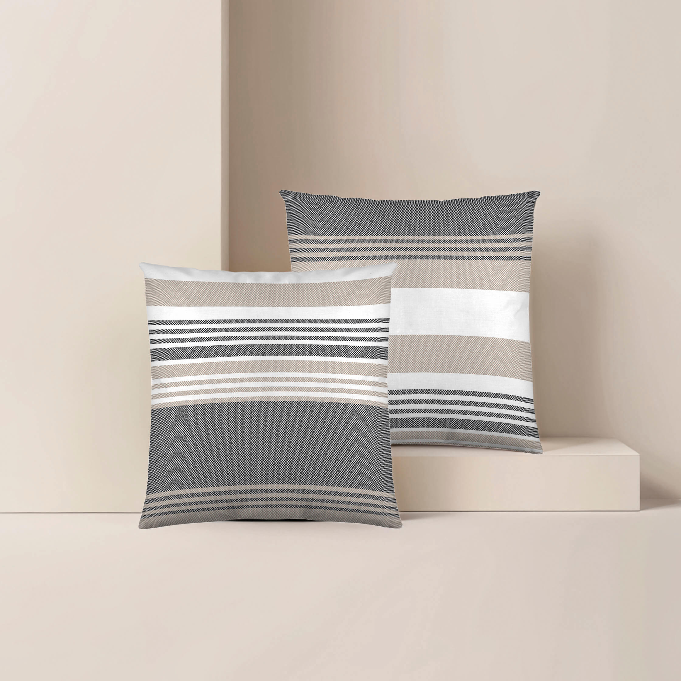 Naturals - Funda de Cojín Estampado - Con Cremallera - Sin relleno - 100% Algodón - William