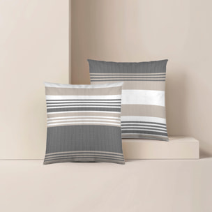 Naturals - Funda de Cojín Estampado - Con Cremallera - Sin relleno - 100% Algodón - William