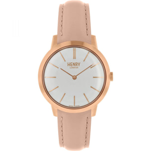 Reloj Henry London HL34-S0222 Mujer Analogico Cuarzo con Correa de Piel