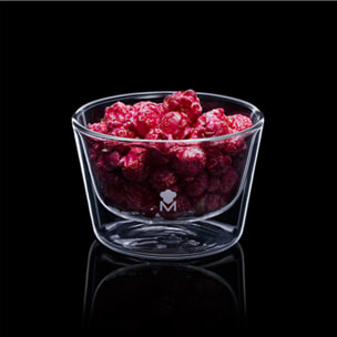 Bol mediano mixology de 400ml de doble pared en borosilicato masterpro