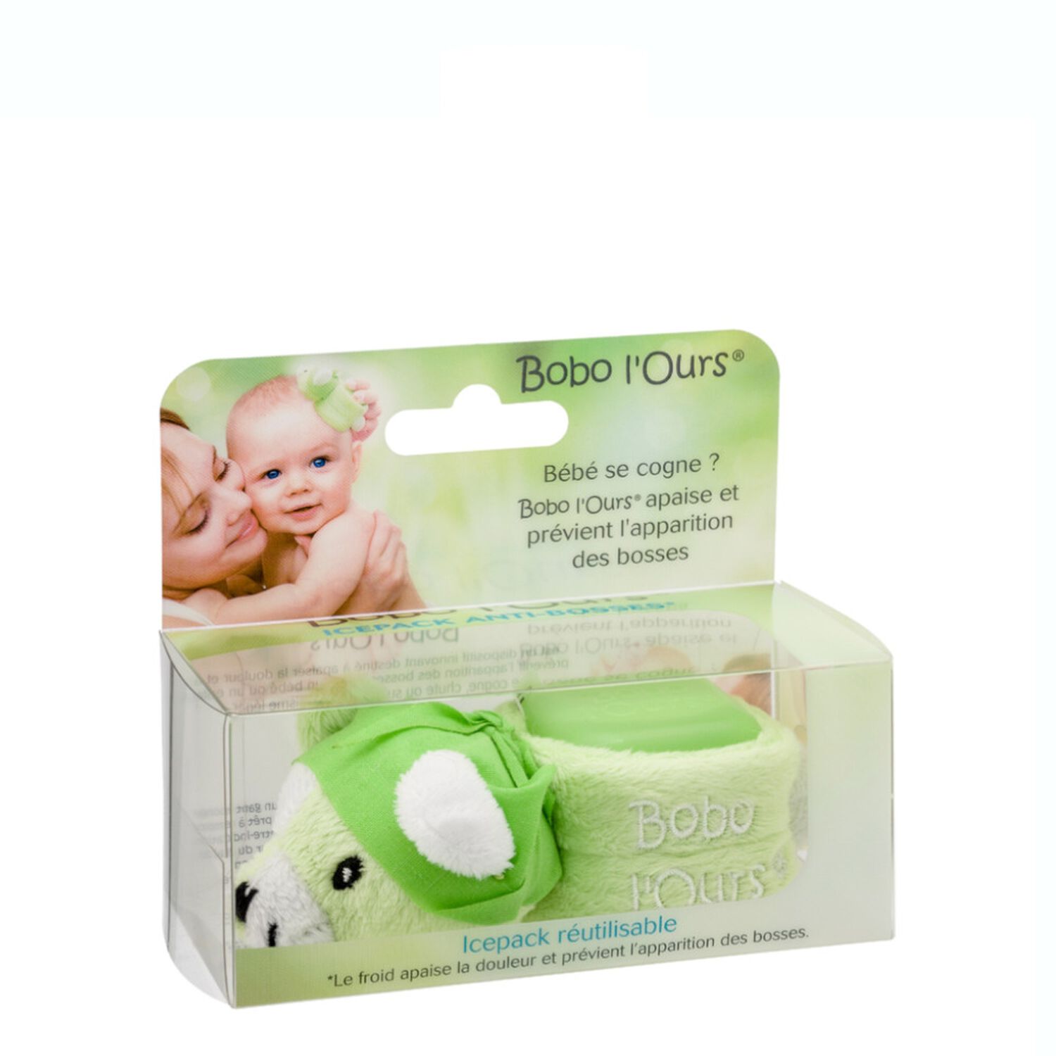 Bébé - Bobo l'Ours Vert Glaçon Ludique Anti-Bosses