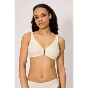 Top bikini contenitivo Beige