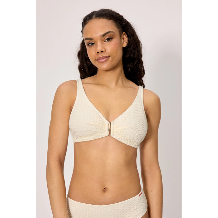 Top bikini contenitivo Beige