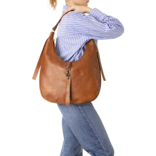 Borsa a spalla  unisex In Vera pelle Made in Italy 38x28x10 cm