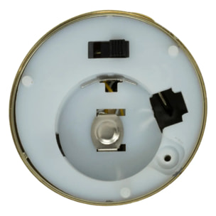 Lot de 8 bougies LED chauffe-plats D.5,5cm métal doré