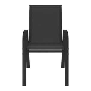 Chaises de jardin - Noir