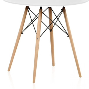 Mesa de comedor redonda Tower Blanco