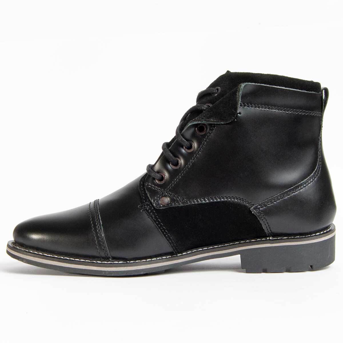 Bota De Piel - Negro