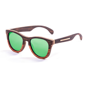 Gafas de sol OCEAN WEDGE - 5 capas marrón / Revo polarizada verde