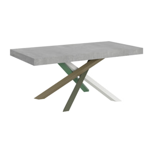 Tavolo allungabile 90x200/304 cm Volantis cemento telaio 4/A