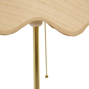 Lampadaire Flore cylindrique H.150cm doré