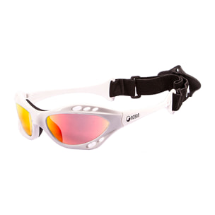 Gafas de deportes acuáticos OCEAN CUMBUCO - Blanco brillante / Revo roja
