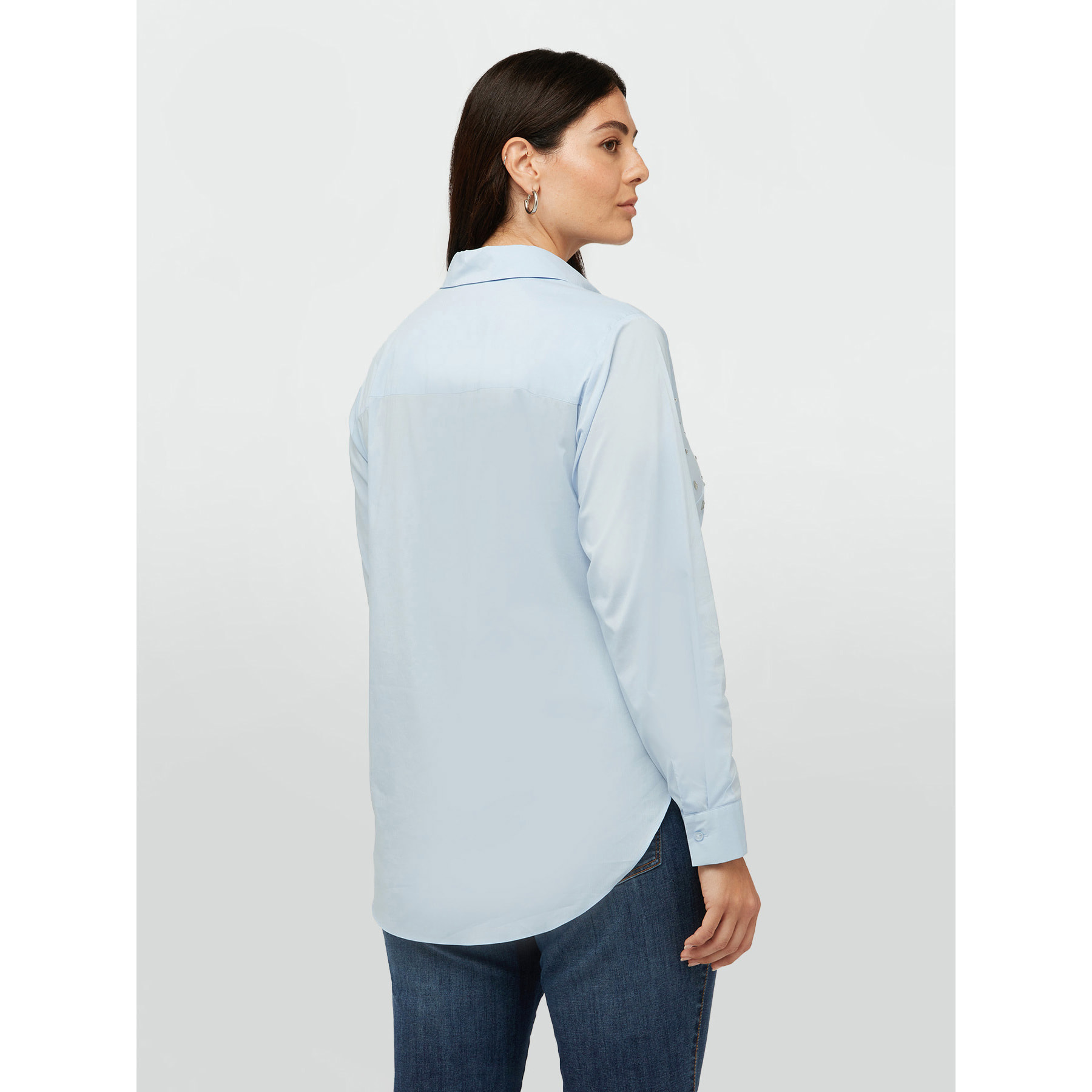 Fiorella Rubino - Camicia ricamata - Azzurro