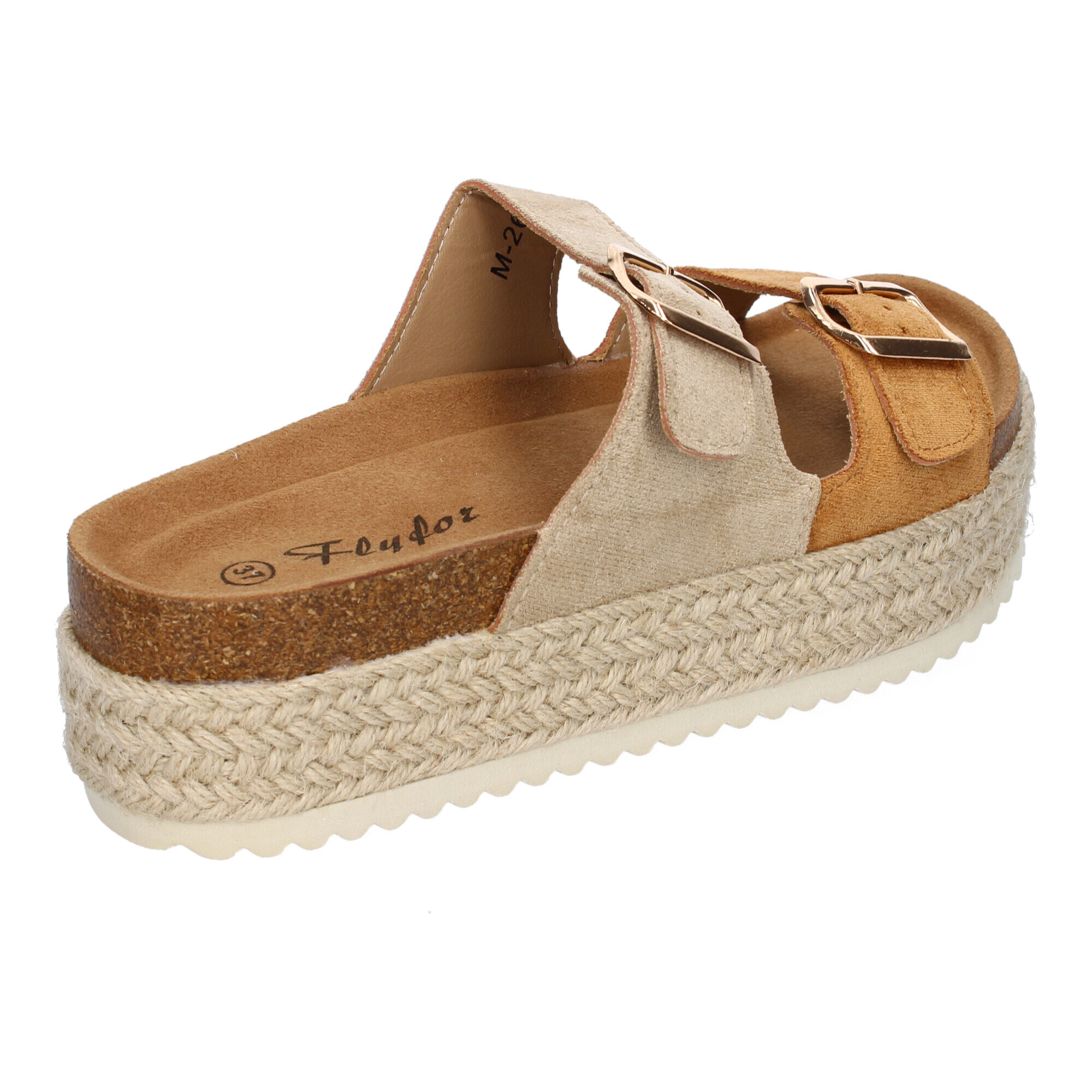 Sandalia de Plataforma para Mujer, Cómodas y Elegantes, Forradas de Yute