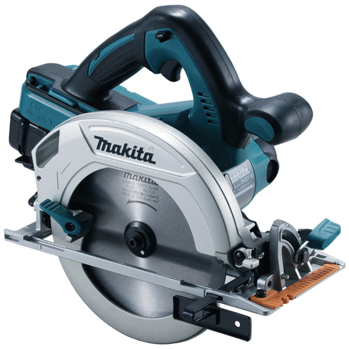 Sierra circular 36 V => 2 x 18 V Li-Ion 5 Ah Ø 190 mm (4 baterías) MAKITA - 4 baterías, cargador, maletín - DHS710PT4J