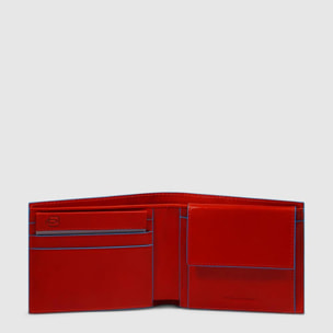 Piquadro Portafogli con portamonete, portacarte di credito, volantino staccabile e protezione RFID