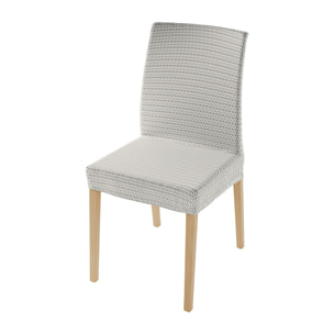COPPIA VESTISEDIA CON SCHIENALE FASHIONABLE, Microfibra/Cotone/Elastan - PANNA