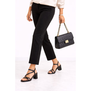 Sandali con cinturino regolabile- tacco 9,0 cm