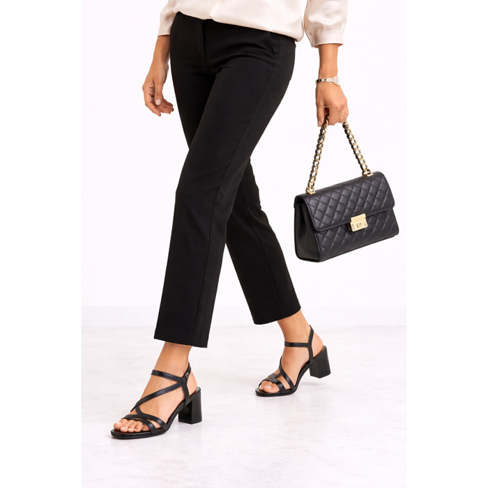 Sandali con cinturino regolabile- tacco 9,0 cm