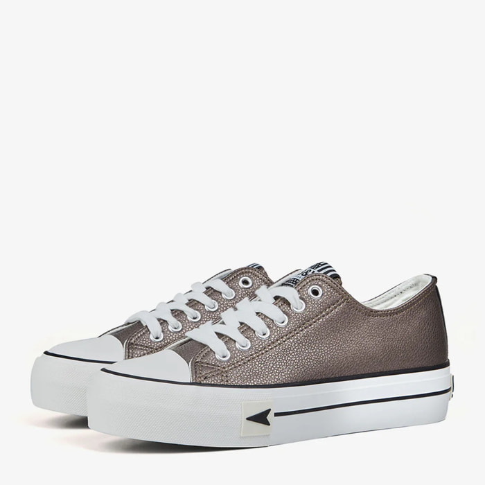 Zapatillas Plataforma Metálicas B&W