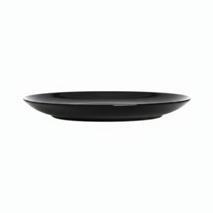 6 platos de postre negros de vidrio 18 cm Apy - Luminarc