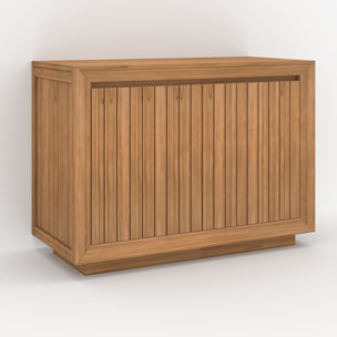 Meuble de salle de bain en bois de teck 110 cm - Pernelle