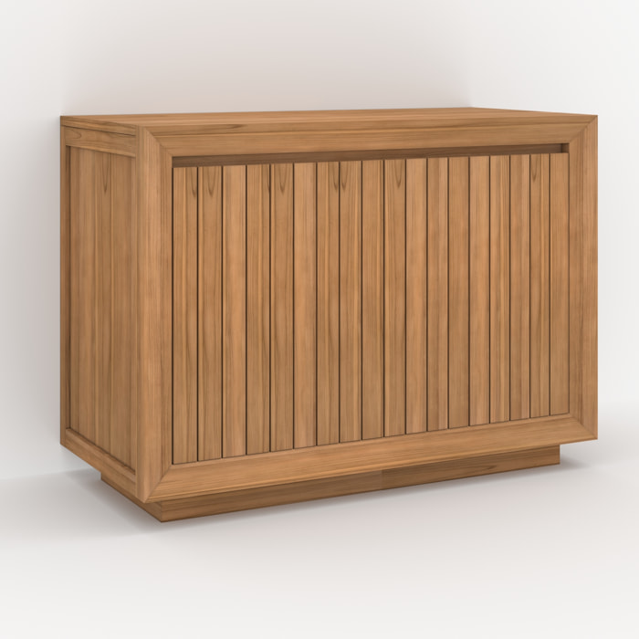 Meuble de salle de bain en bois de teck 110 cm - Pernelle