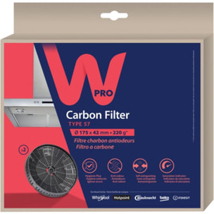 Filtre hotte WPRO CHF57