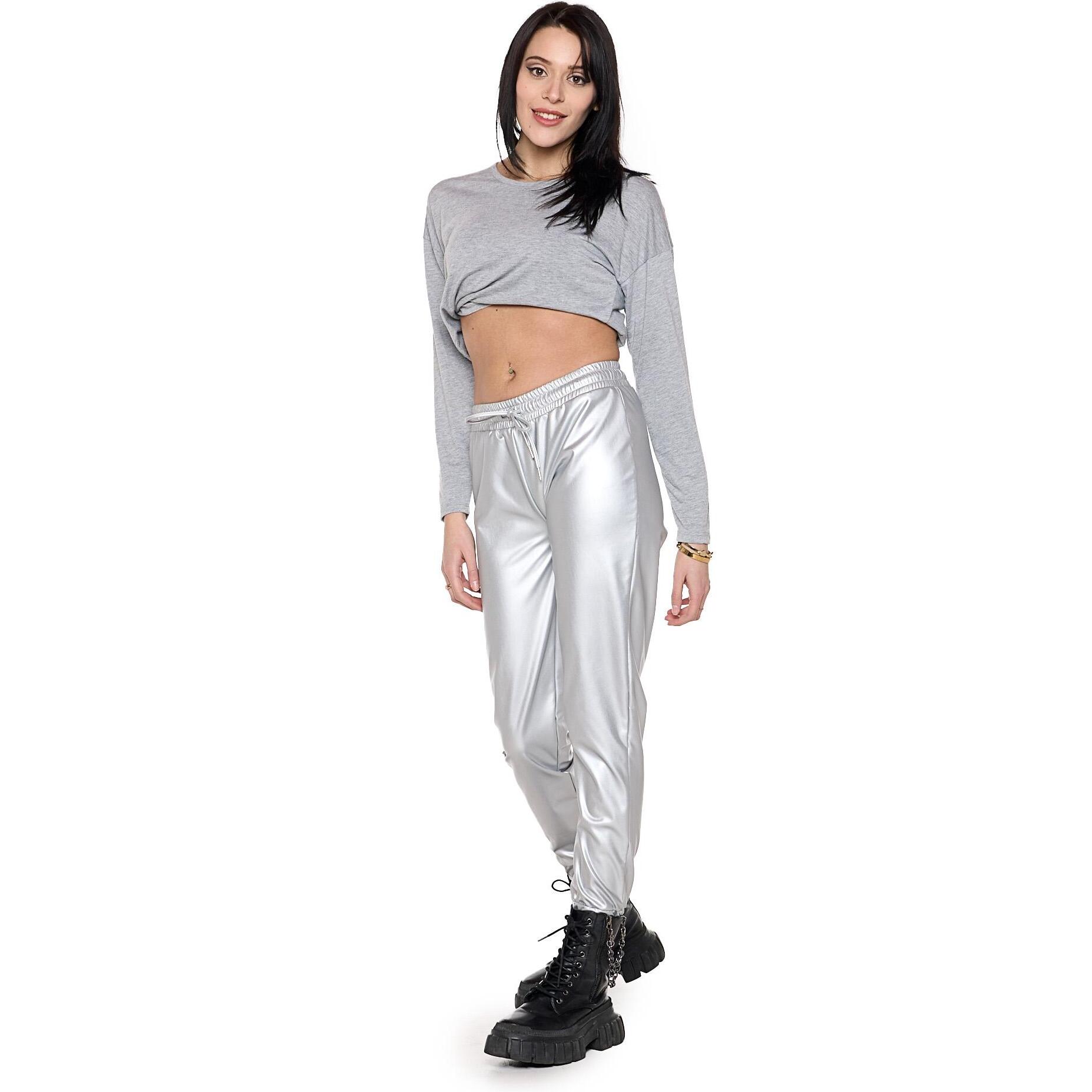 Pantalón mujer símil piel 'Perla'