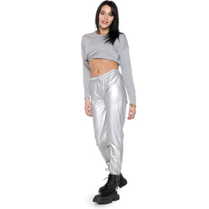 Pantalón mujer símil piel 'Perla'