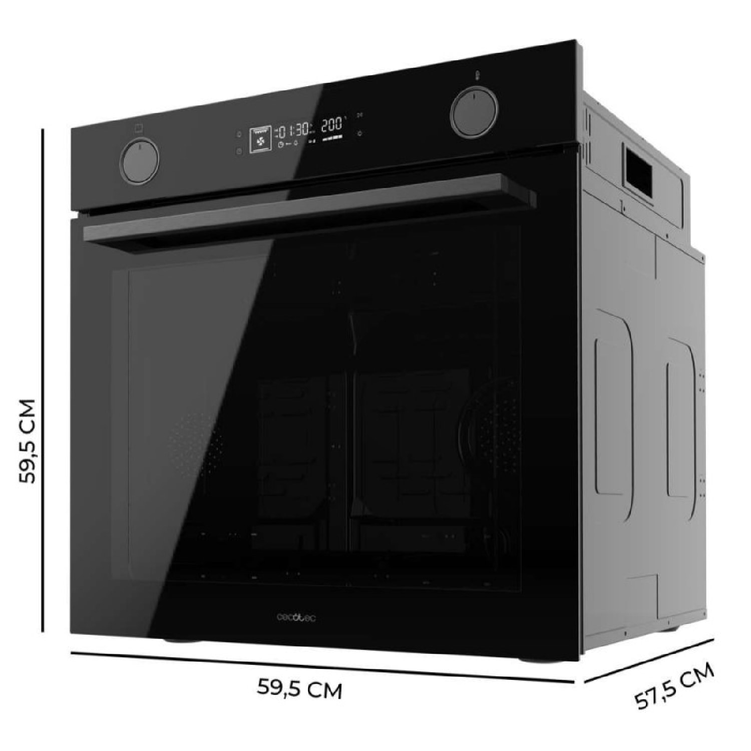 Cecotec Horno Multifunción Air Fryer Bolero Hexa AF326000 Glass Black A