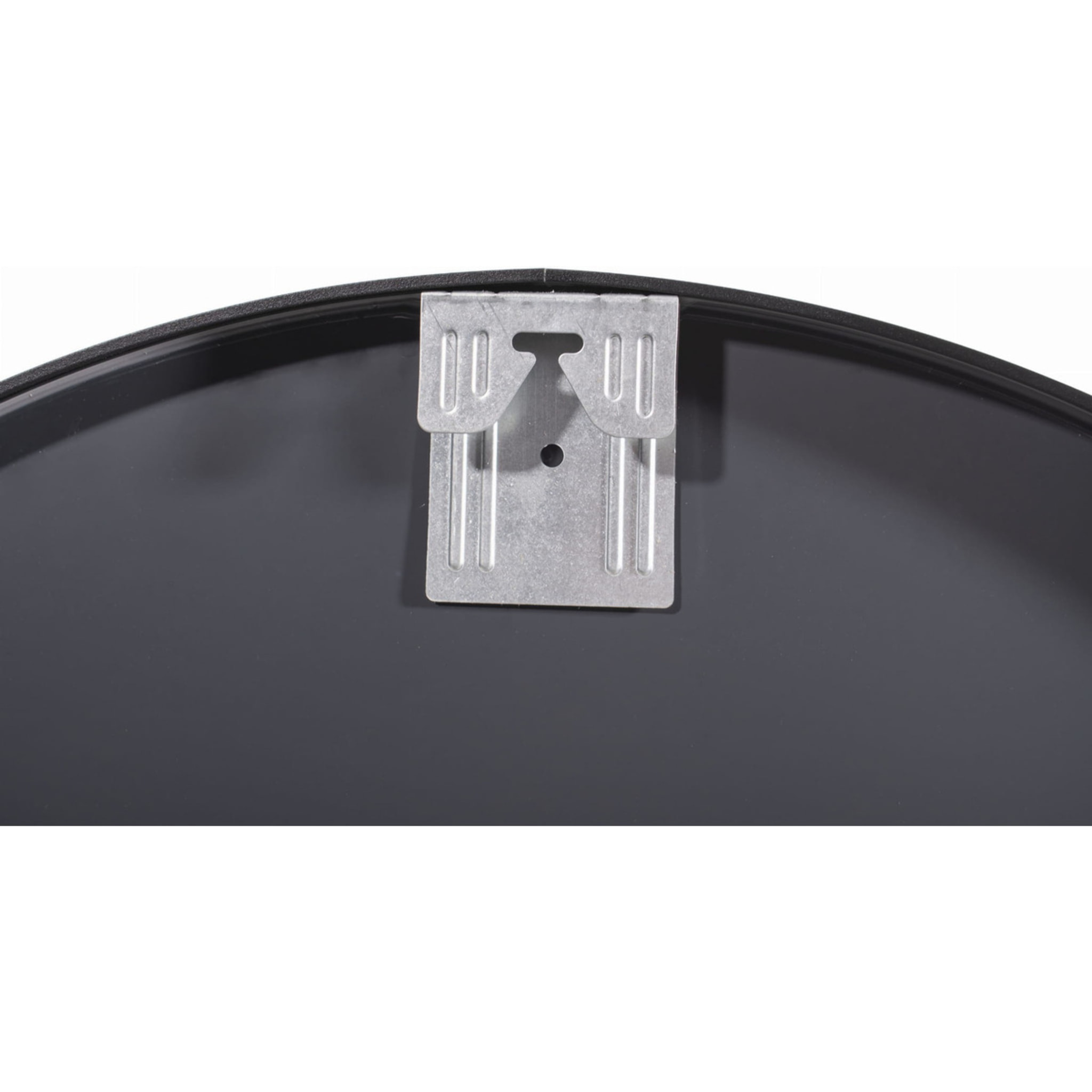 Specchio rotondo da parete Oskar con cornice in metallo nero 40 cm
