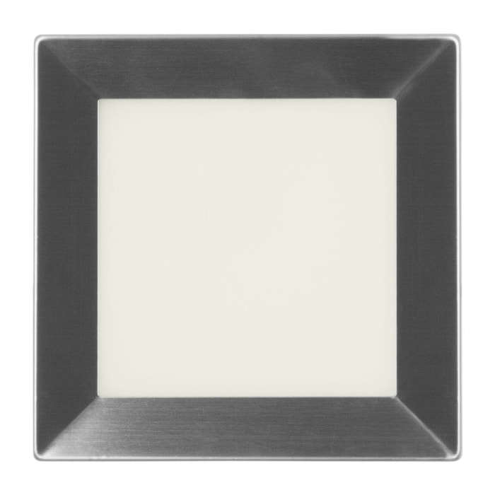 Forlight Rect - Empotrable de Pared LED Cuadrado 135mm para Jardín y Terraza con Luz Neutra 4000K en Acero Inoxidable