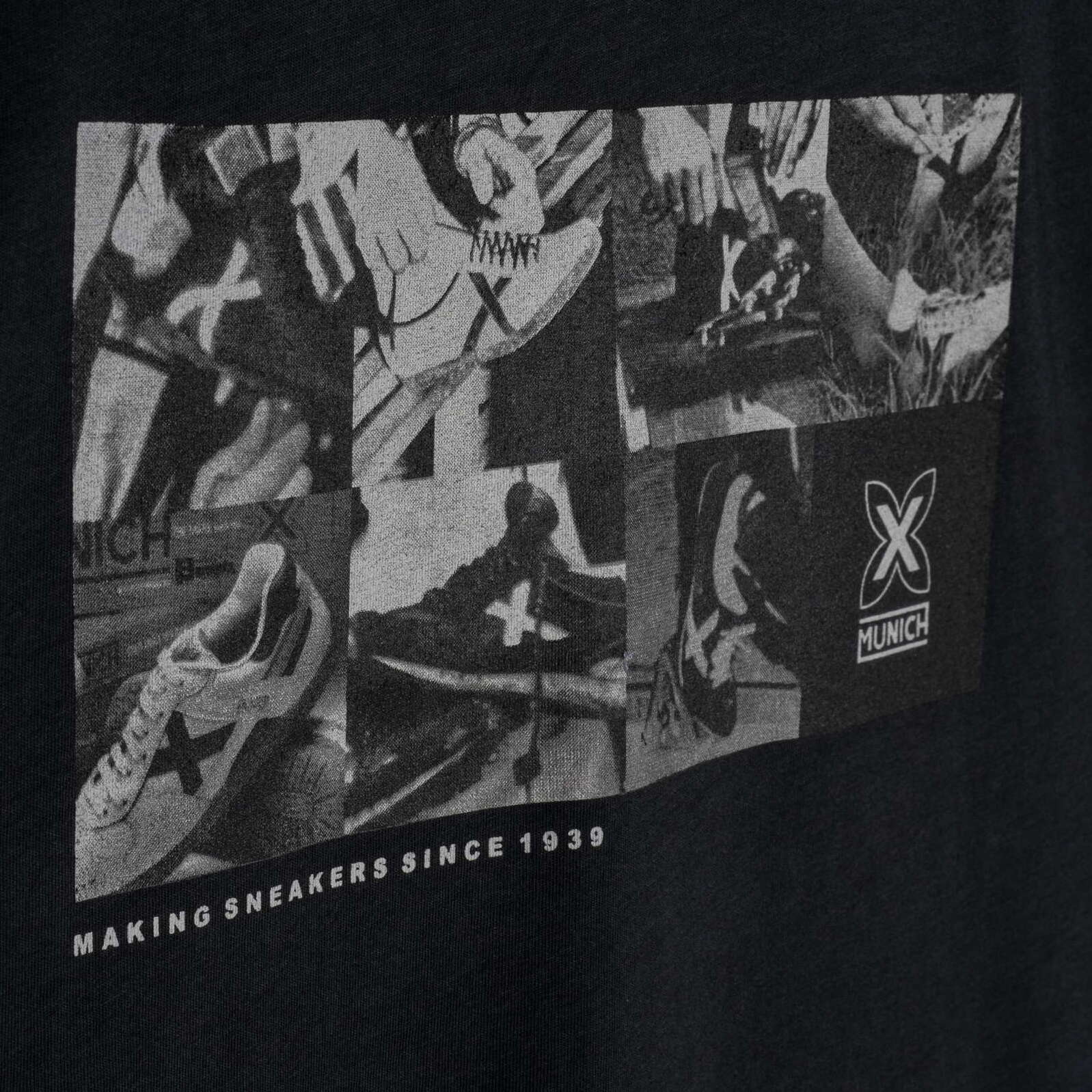 Camiseta MUNICH shoemaker lifestyle de algodón orgánico antracita