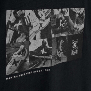 Camiseta MUNICH shoemaker lifestyle de algodón orgánico antracita