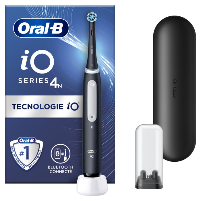 NPI Oral-B iO 4N - Avec Etui de Voyage - Noire - Brosse À Dents Électrique connectée