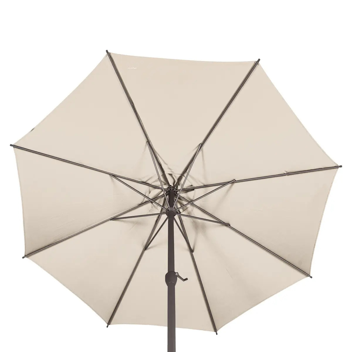 Parasol droit rectangulaire inclinable "Loompa" blé 3m