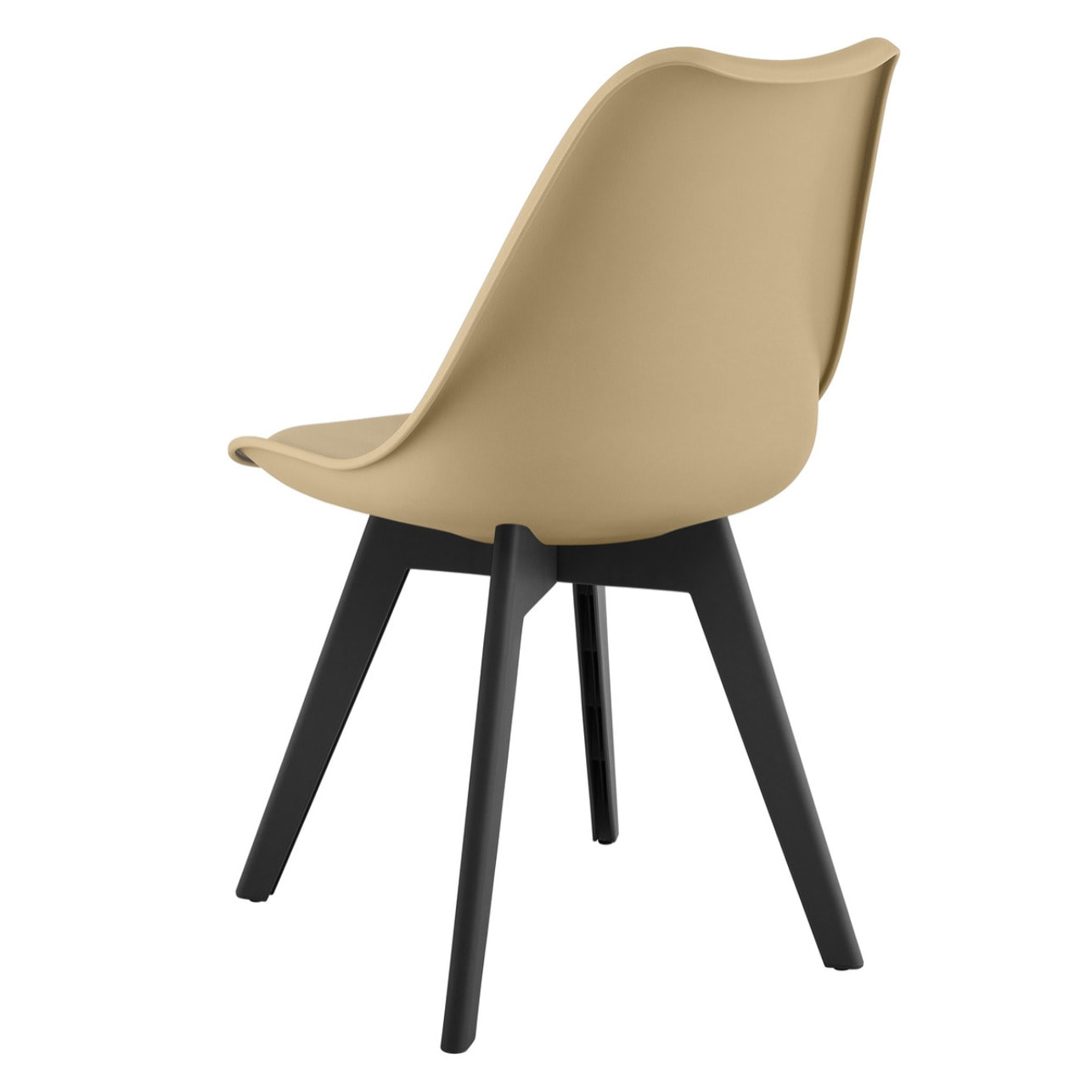Set di 2 sedie Mark in polipropilene e beige sabbia