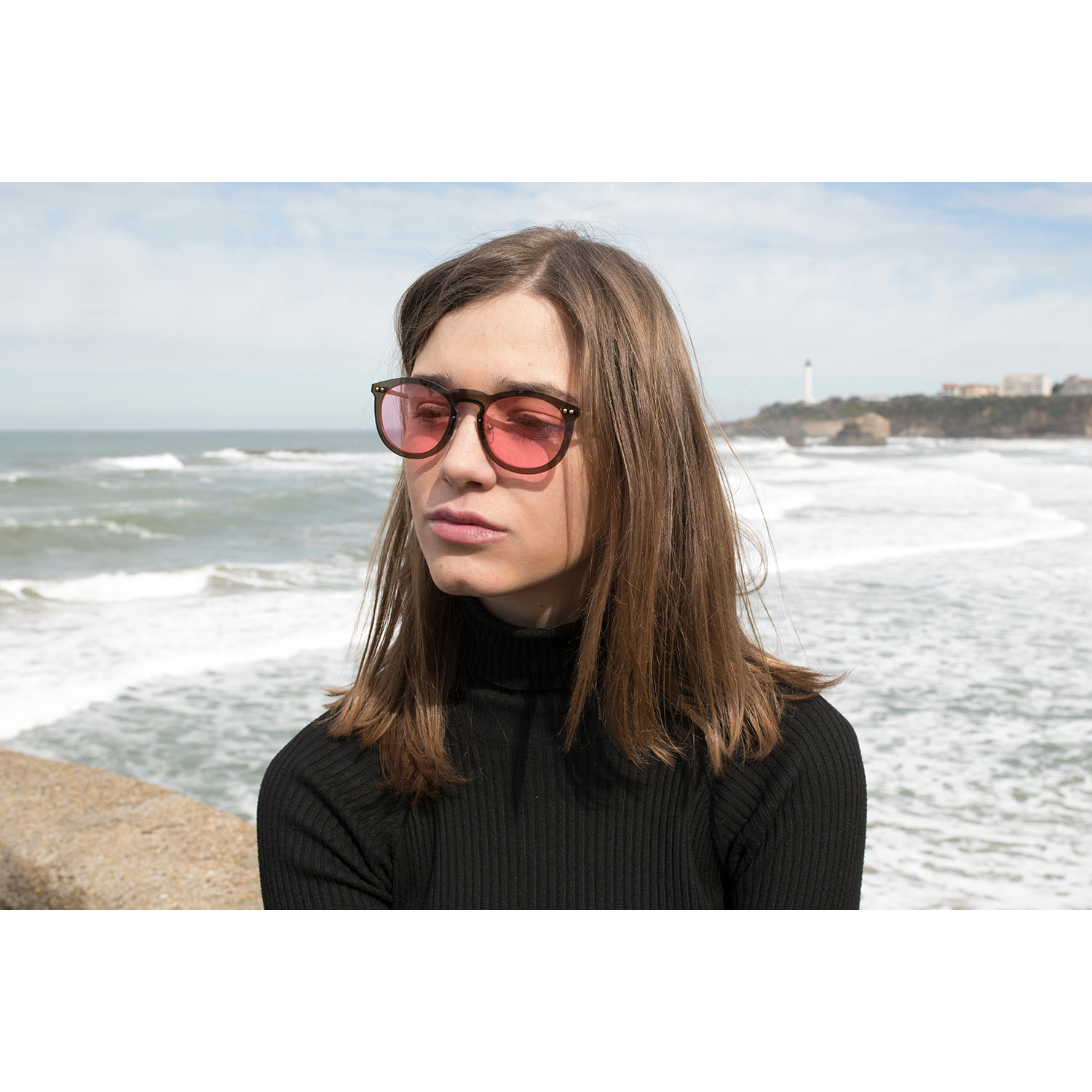 GAFAS DE SOL SUNPERS BIARRITZ DOUBLE LENS de color Rosa