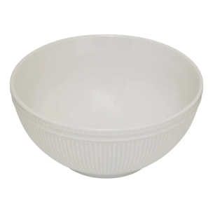 Bol strié blanc 65cl