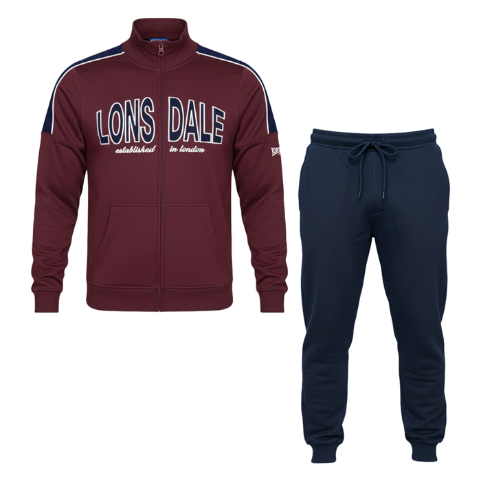 Tuta Uomo LONSDALE Cotone Felpato Zip