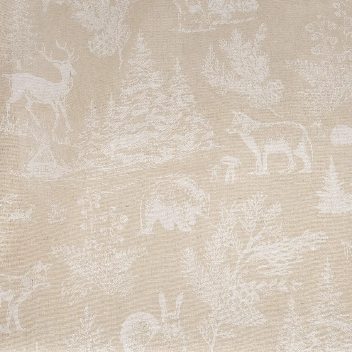 Nappe animaux 140x360cm beige et blanc