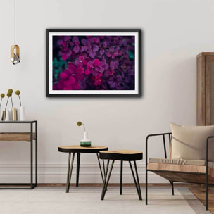 Affiche fleurs de lilas au printemps Affiche sous cadre noir