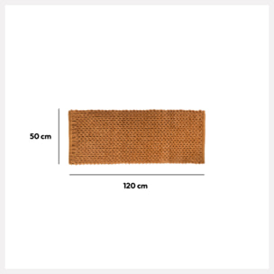 Tapis de bain 50x120 cm Marron malt Colorama